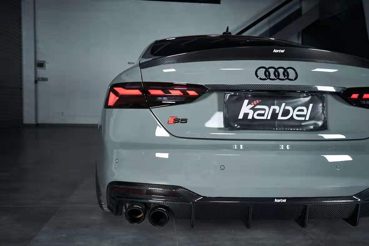 KARBEL - AUDI A5 / S5 B9.5 DRY CARBON FIBRE REAR DIFFUSER V2 - Aero Carbon UK