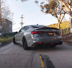 KARBEL - AUDI A5 / S5 B9.5 DRY CARBON FIBRE REAR DIFFUSER WITH BRAKE LIGHT V1 - Aero Carbon UK