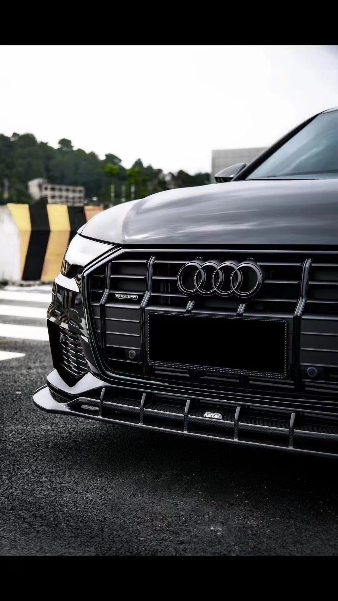 KARBEL - AUDI A6 AVANT C8 2020+ CARBON FIBRE LOWER FRONT LIP - Aero Carbon UK