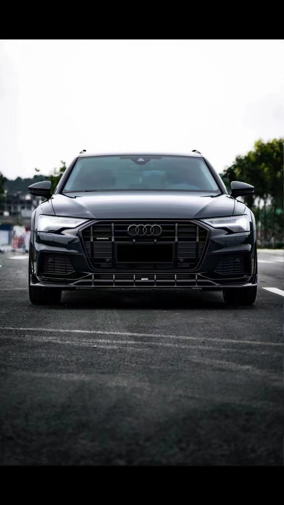 KARBEL - AUDI A6 AVANT C8 2020+ CARBON FIBRE LOWER FRONT LIP - Aero Carbon UK