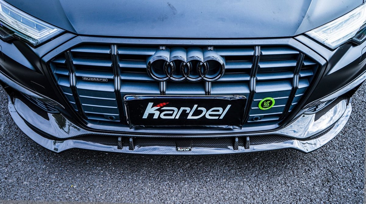 KARBEL - AUDI A6 AVANT C8 2020+ CARBON FIBRE LOWER FRONT LIP V1 - Aero Carbon UK