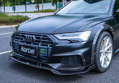 KARBEL - AUDI A6 AVANT C8 2020+ CARBON FIBRE LOWER FRONT LIP V1 - Aero Carbon UK