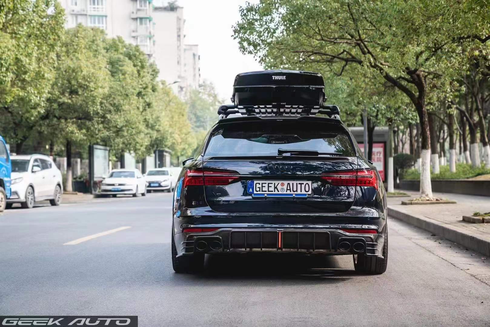 KARBEL - AUDI A6 AVANT C8 2020+ CARBON FIBRE REAR MID SPOILER - Aero Carbon UK