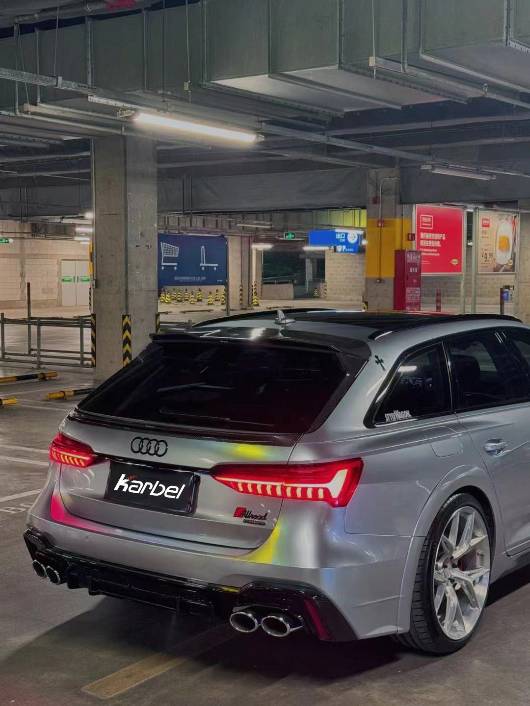 KARBEL - AUDI A6 AVANT C8 2020+ CARBON FIBRE ROOF SPOILER - Aero Carbon UK