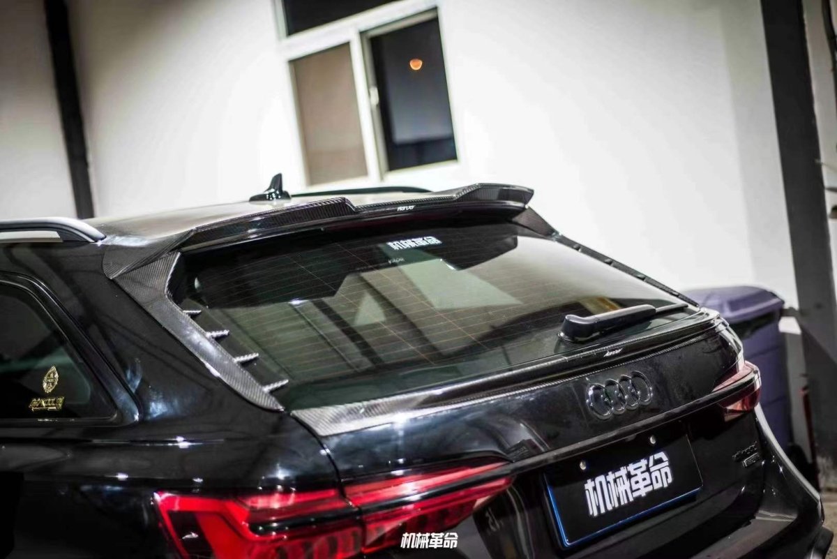 KARBEL - AUDI A6 AVANT C8 2020+ CARBON FIBRE ROOF SPOILER V2 - Aero Carbon UK