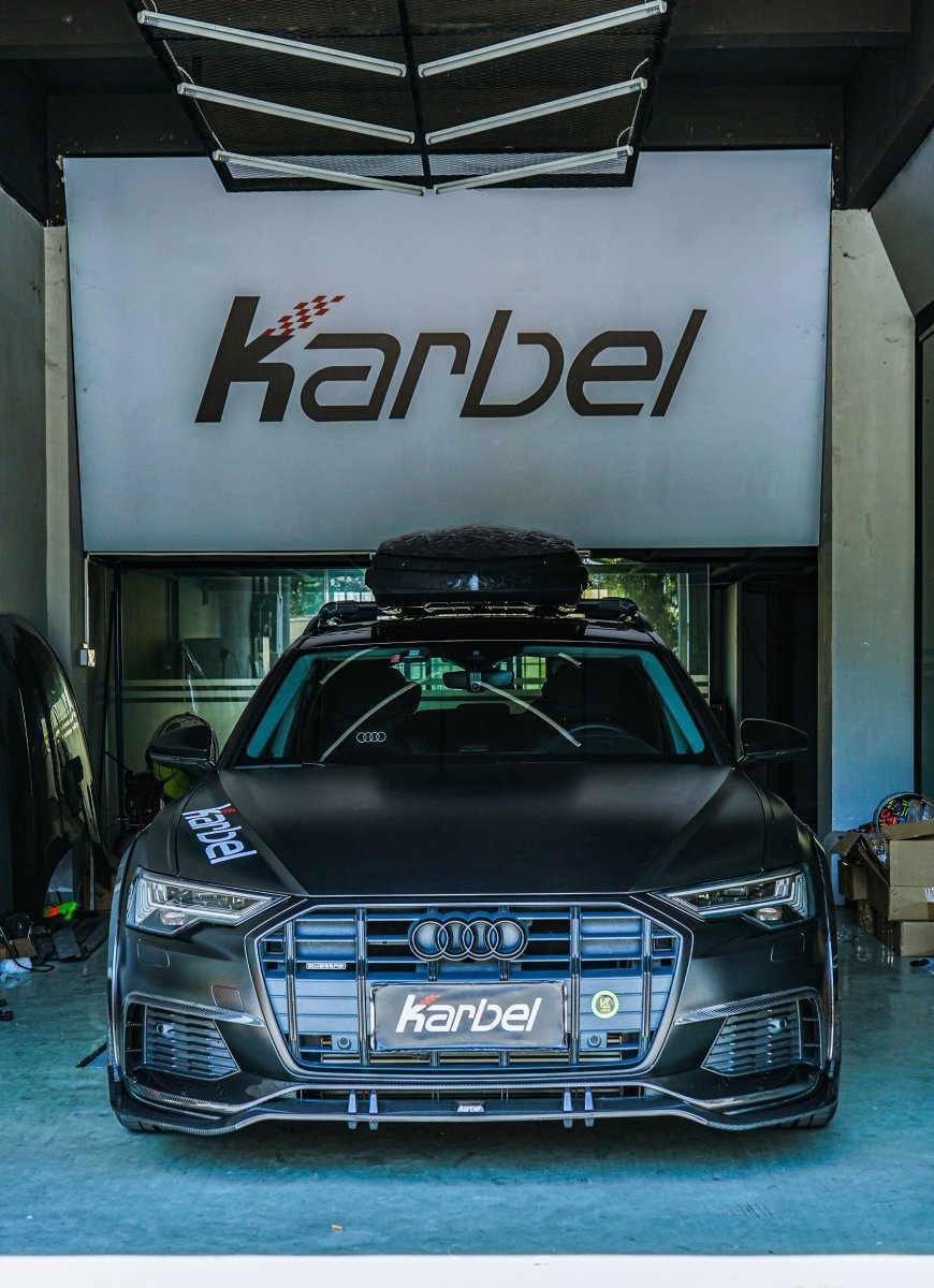 KARBEL - AUDI A6 AVANT C8 2020+ CARBON FIBRE UPPER FRONT LIP - Aero Carbon UK
