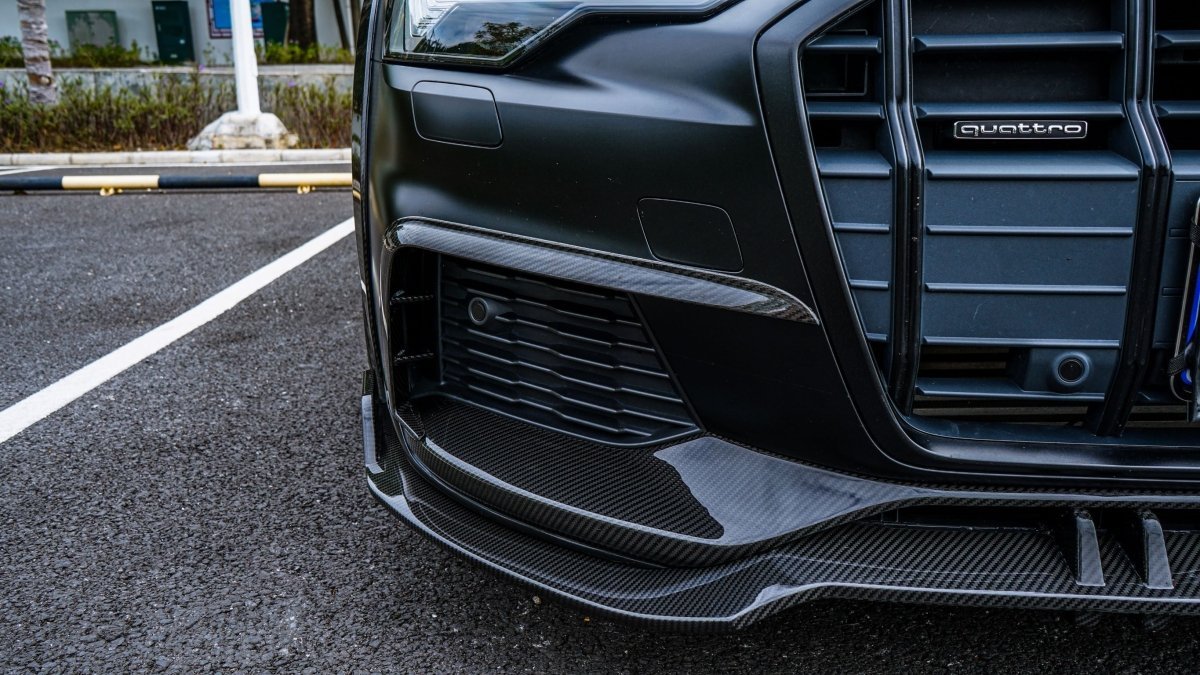 KARBEL - AUDI A6 AVANT C8 2020+ CARBON FIBRE UPPER FRONT LIP - Aero Carbon UK