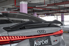 KARBEL - AUDI A7 S7 RS7 C8 DRY CARBON FIBRE REAR SPOILER V2 - Aero Carbon UK