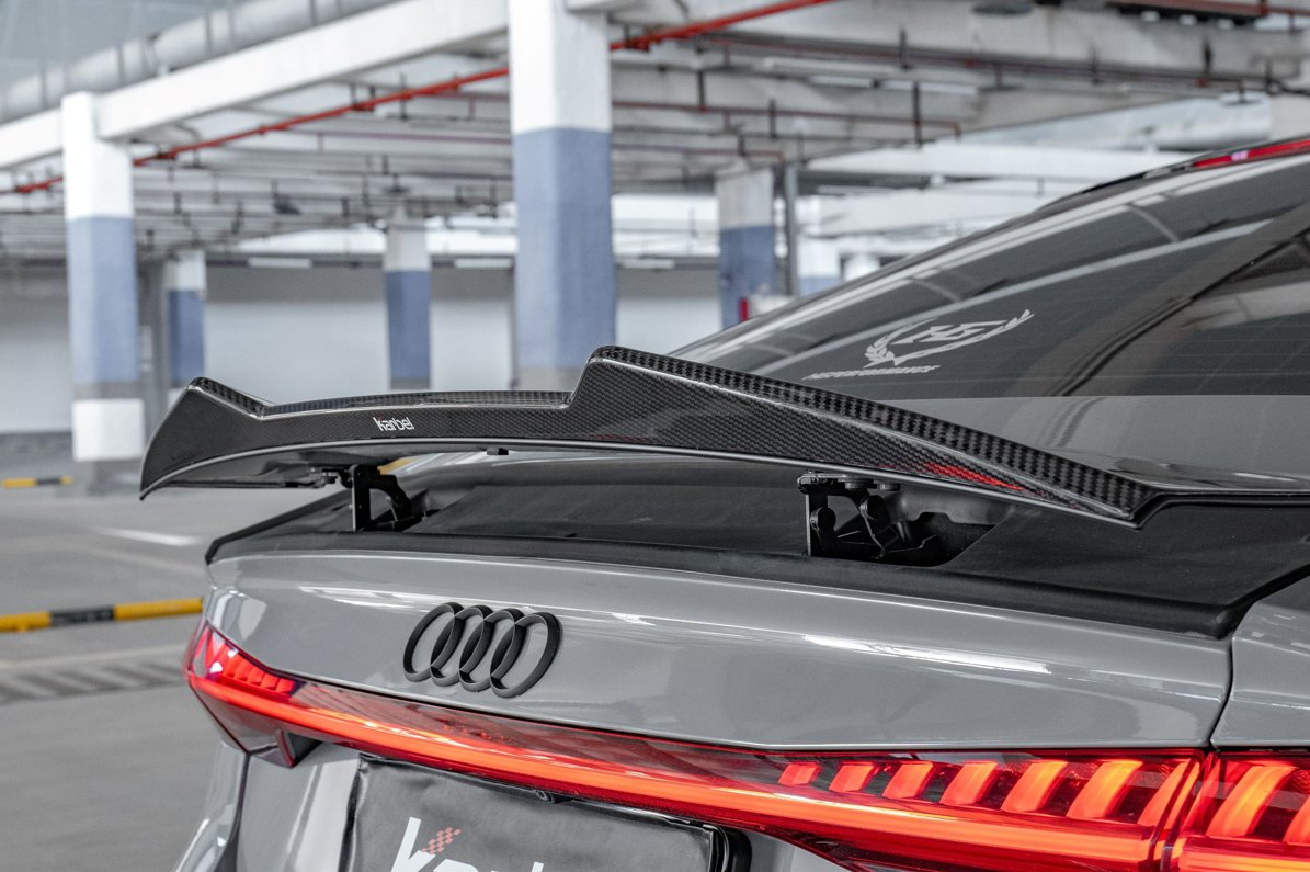 KARBEL - AUDI A7 S7 RS7 C8 DRY CARBON FIBRE REAR SPOILER V2 - Aero Carbon UK