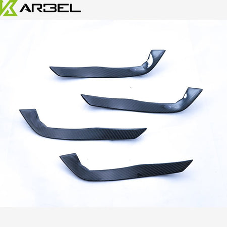 KARBEL - AUDI RS3 8V CARBON FIBRE FRONT CANARDS - Aero Carbon UK
