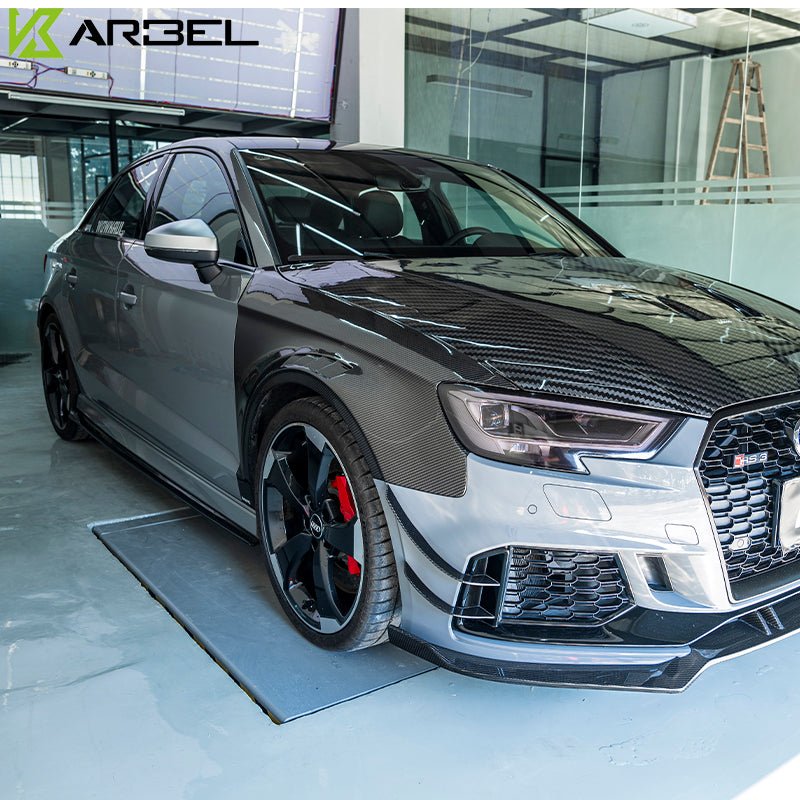 KARBEL - AUDI RS3 8V CARBON FIBRE SIDE SKIRTS - Aero Carbon UK