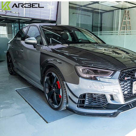 KARBEL - AUDI RS3 8V CARBON FIBRE SIDE SKIRTS - Aero Carbon UK