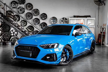 KARBEL - AUDI RS4 B9.5 DRY CARBON FIBRE FOG LIGHT TRIM OVERLAY - Aero Carbon UK