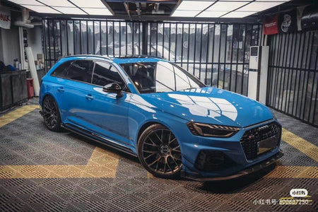 KARBEL - AUDI RS4 B9.5 DRY CARBON FIBRE FOG LIGHT TRIM OVERLAY - Aero Carbon UK