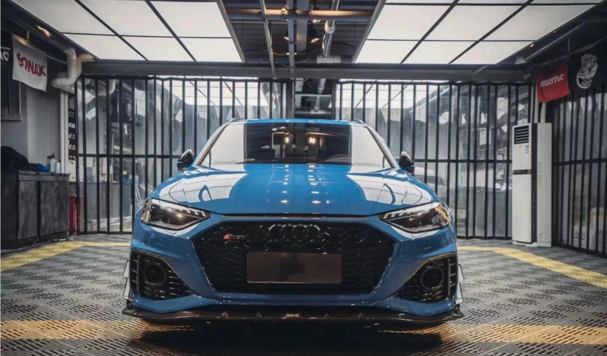 KARBEL - AUDI RS4 B9.5 DRY CARBON FIBRE FRONT LIP - Aero Carbon UK