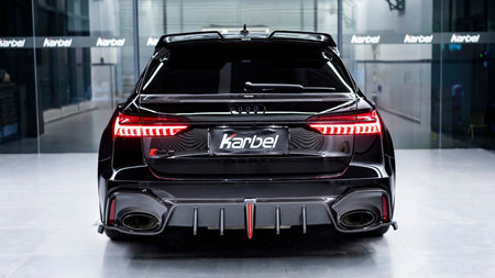 KARBEL - AUDI RS6 C8 DRY CARBON FIBRE REAR MID SPOILER - Aero Carbon UK