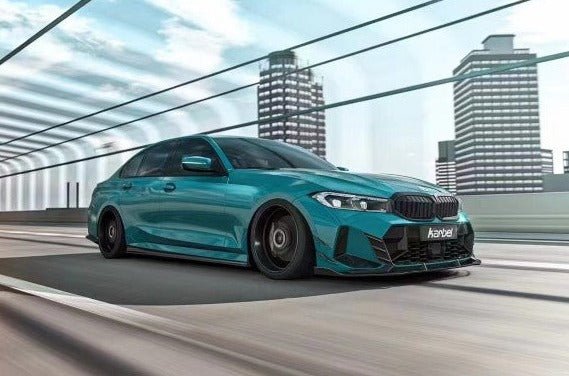 KARBEL - BMW 3 SERIES G20 LCI CARBON FIBRE FRONT CANARDS V2 - Aero Carbon UK