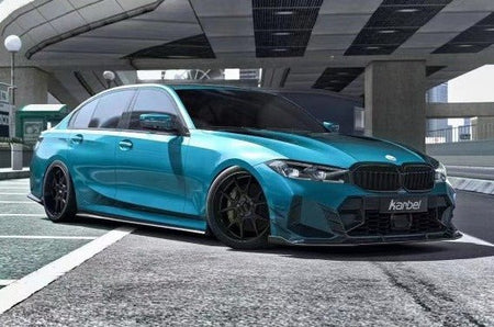 KARBEL - BMW 3 SERIES G20 LCI CARBON FIBRE FRONT CANARDS V2 - Aero Carbon UK