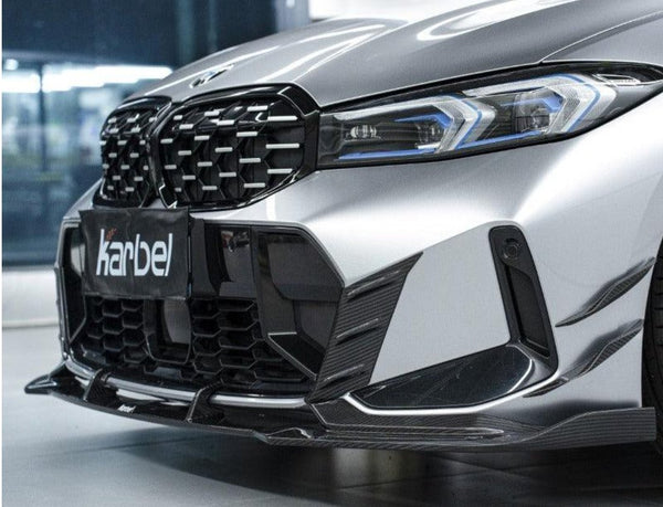 KARBEL - BMW 3 SERIES G20 LCI DRY CARBON FIBRE FRONT BUMPER TRIM