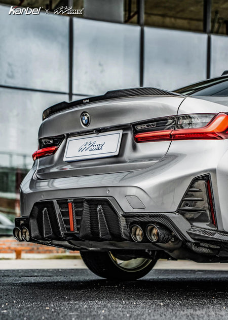 KARBEL - BMW 3 SERIES G20 LCI DRY CARBON FIBRE REAR DIFFUSER V2 - Aero Carbon UK