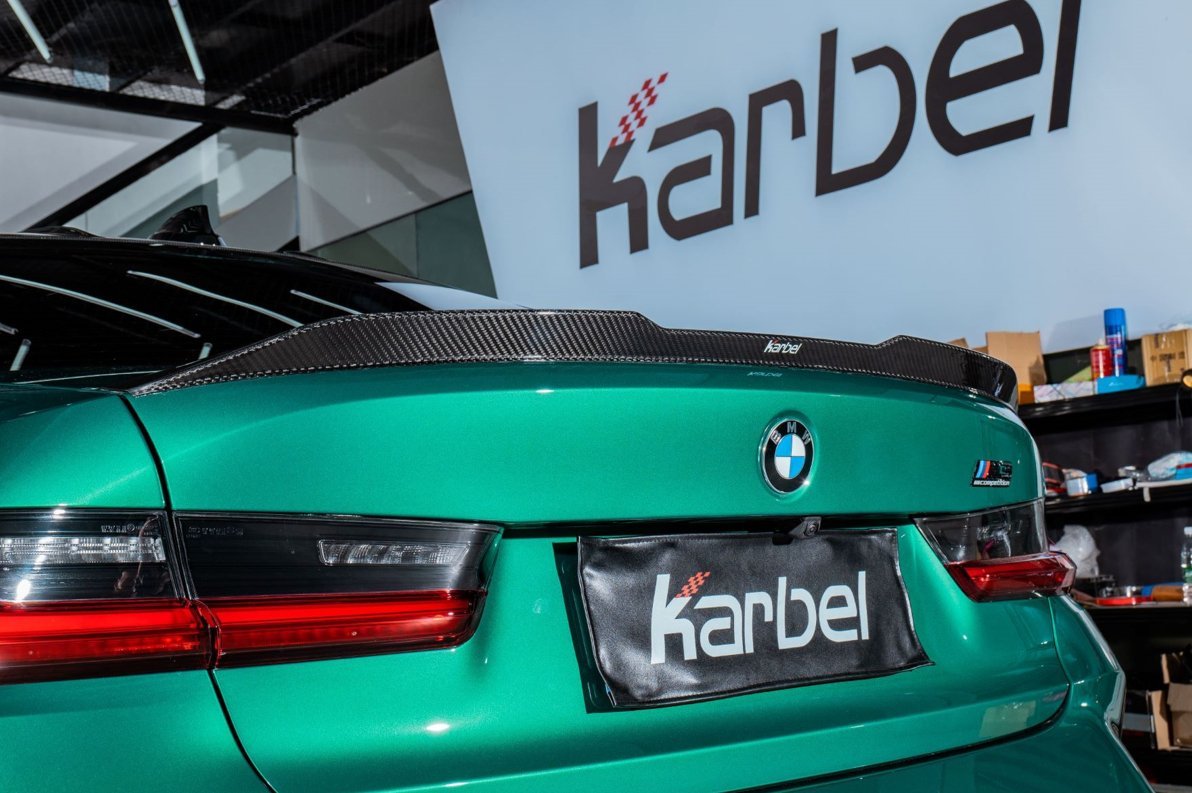 KARBEL - BMW 3 SERIES G20 / M3 G80 CARBON FIBRE REAR SPOILER V2 - Aero Carbon UK