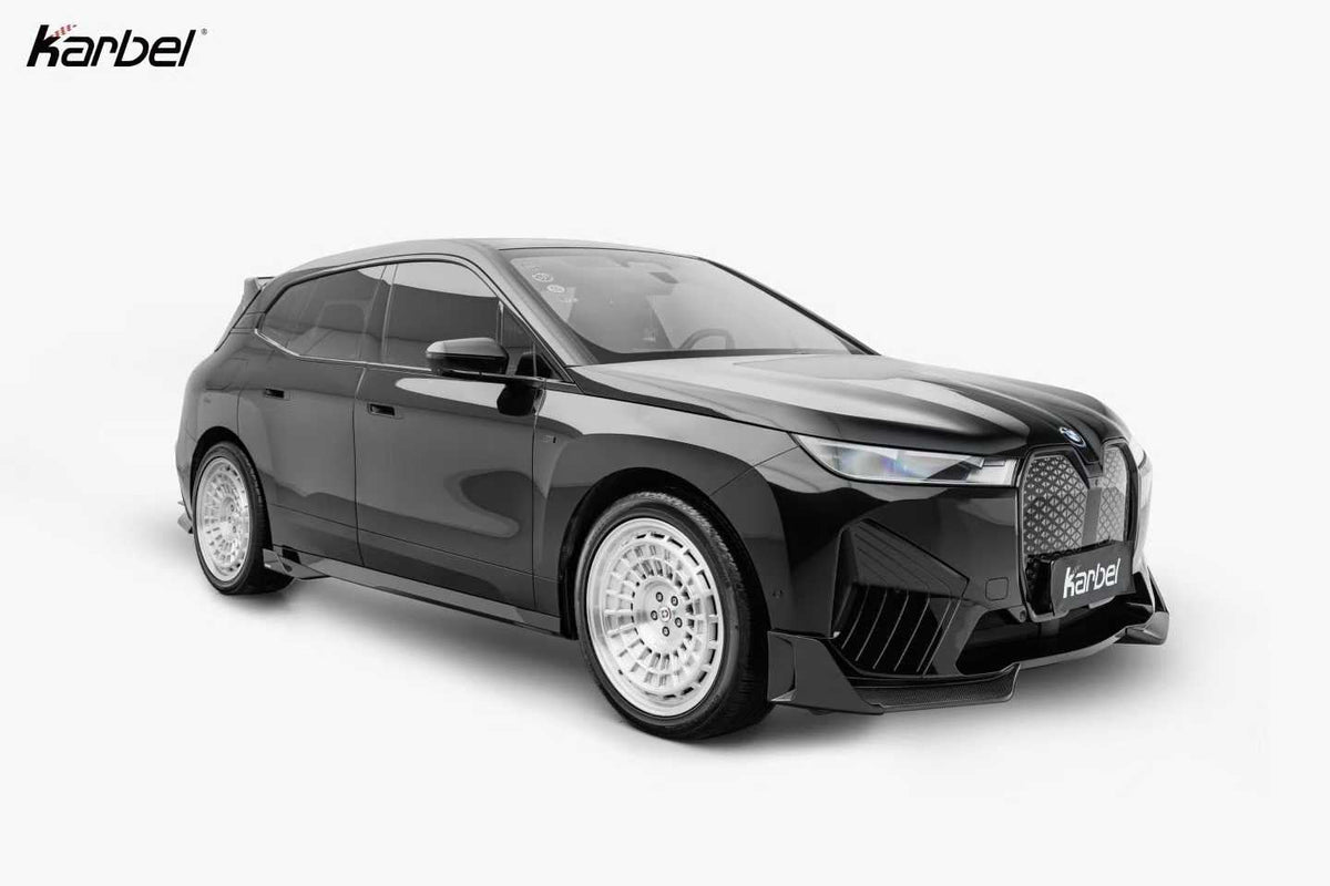 KARBEL - BMW IX I20 DRY CARBON FIBER FRONT LIP SPLITTER - Aero Carbon UK