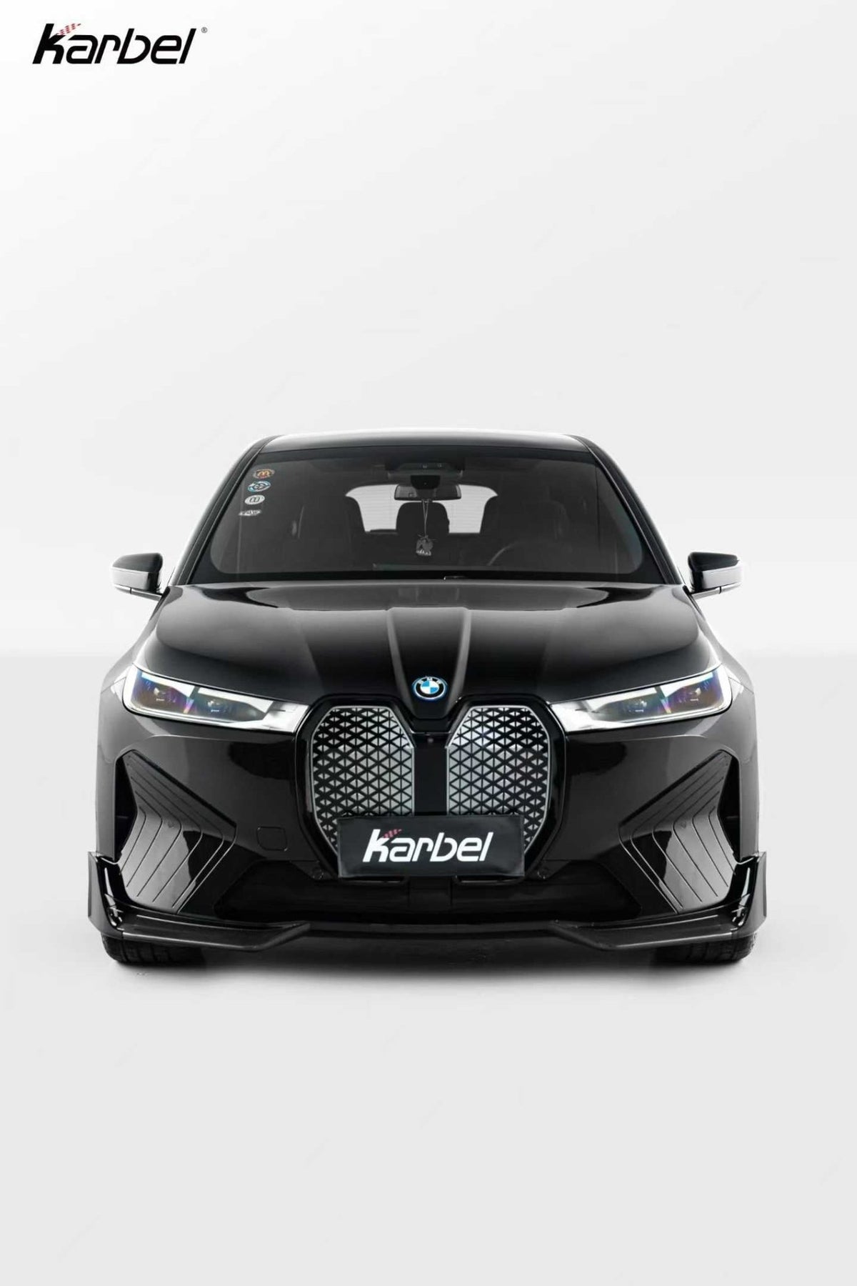 KARBEL - BMW IX I20 DRY CARBON FIBER FRONT LIP SPLITTER - Aero Carbon UK