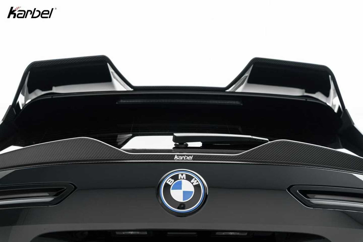 KARBEL - BMW IX I20 DRY CARBON FIBER ROOF REAR SPOILER - Aero Carbon UK