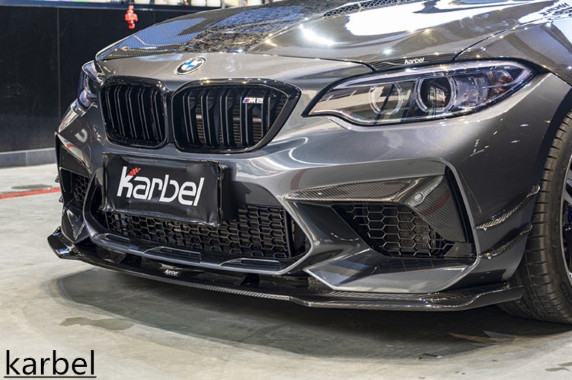 KARBEL - BMW M2 / M2C F87 DRY CARBON FIBRE FRONT UPPER VALANCES - Aero Carbon UK