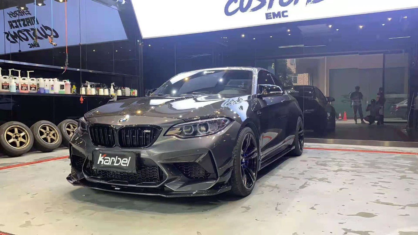 KARBEL - BMW M2C F87 DRY CARBON FIBRE FRONT LIP - Aero Carbon UK