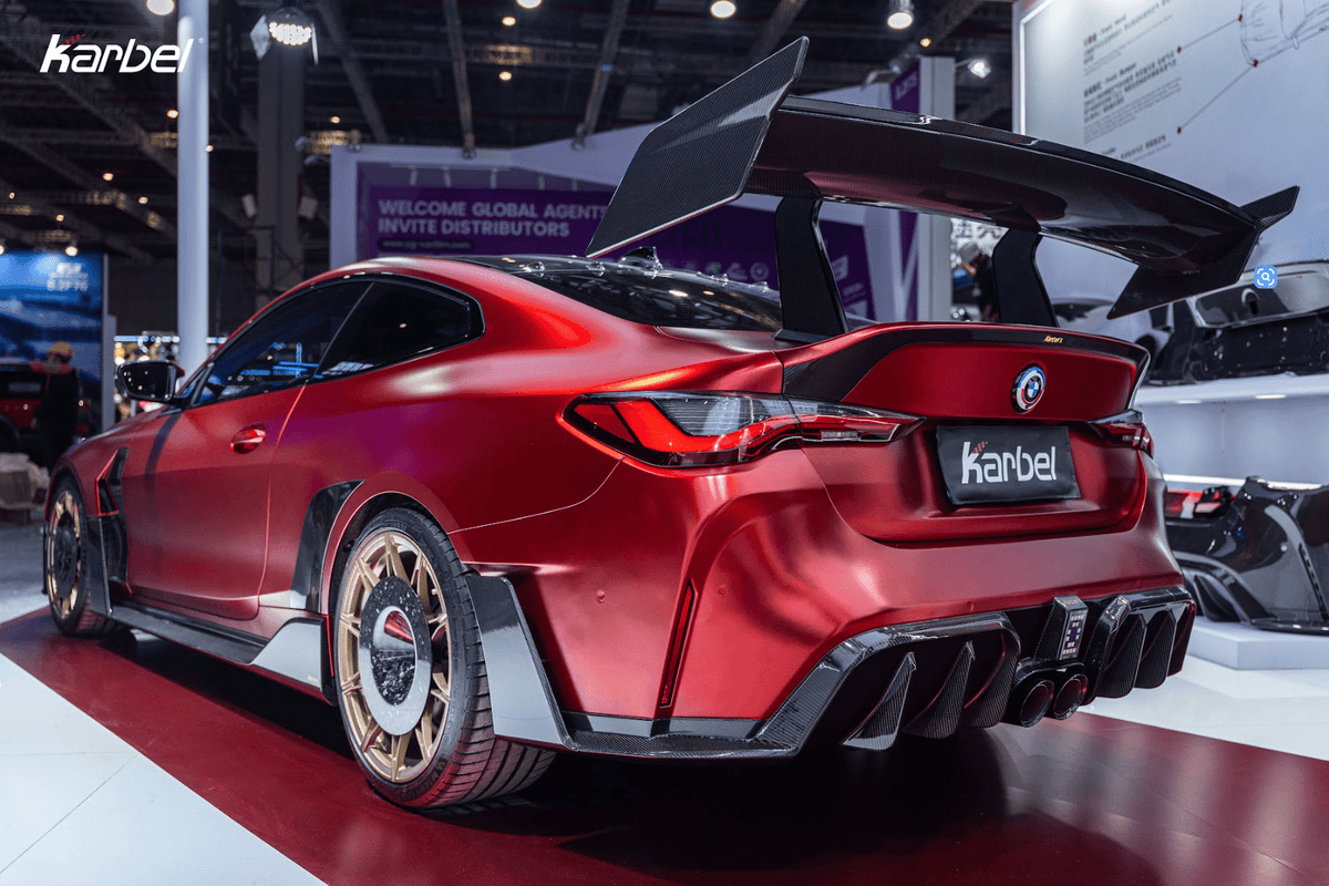 KARBEL - BMW M4 G82 DRY CARBON FIBER REAR XL WING SPOILER - Aero Carbon UK