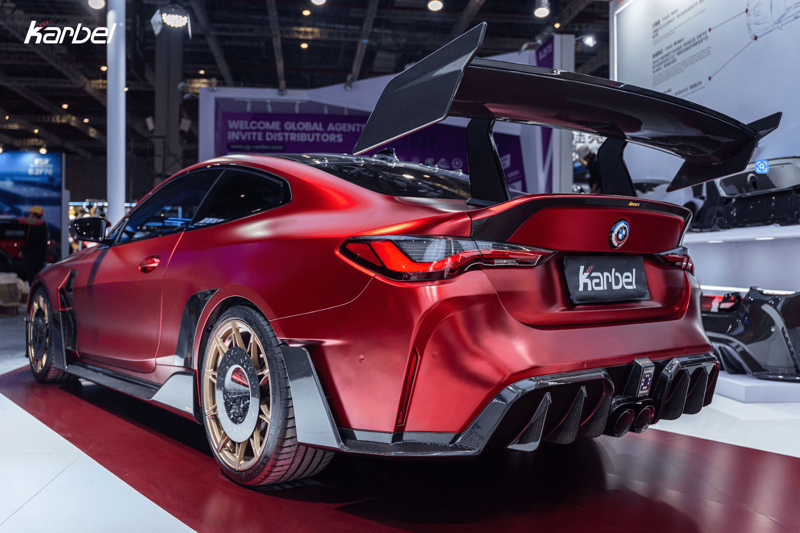 KARBEL - BMW M4 G82 DRY CARBON FIBER REAR XL WING SPOILER - Aero Carbon UK