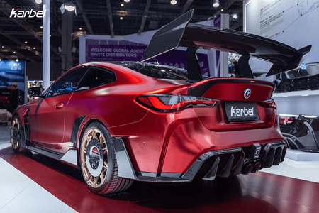 KARBEL - BMW M4 G82 DRY CARBON FIBER REAR XL WING SPOILER - Aero Carbon UK