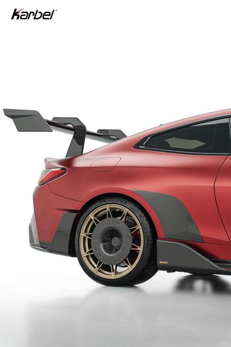 KARBEL - BMW M4 G82 DRY CARBON FIBER REAR XL WING SPOILER - Aero Carbon UK