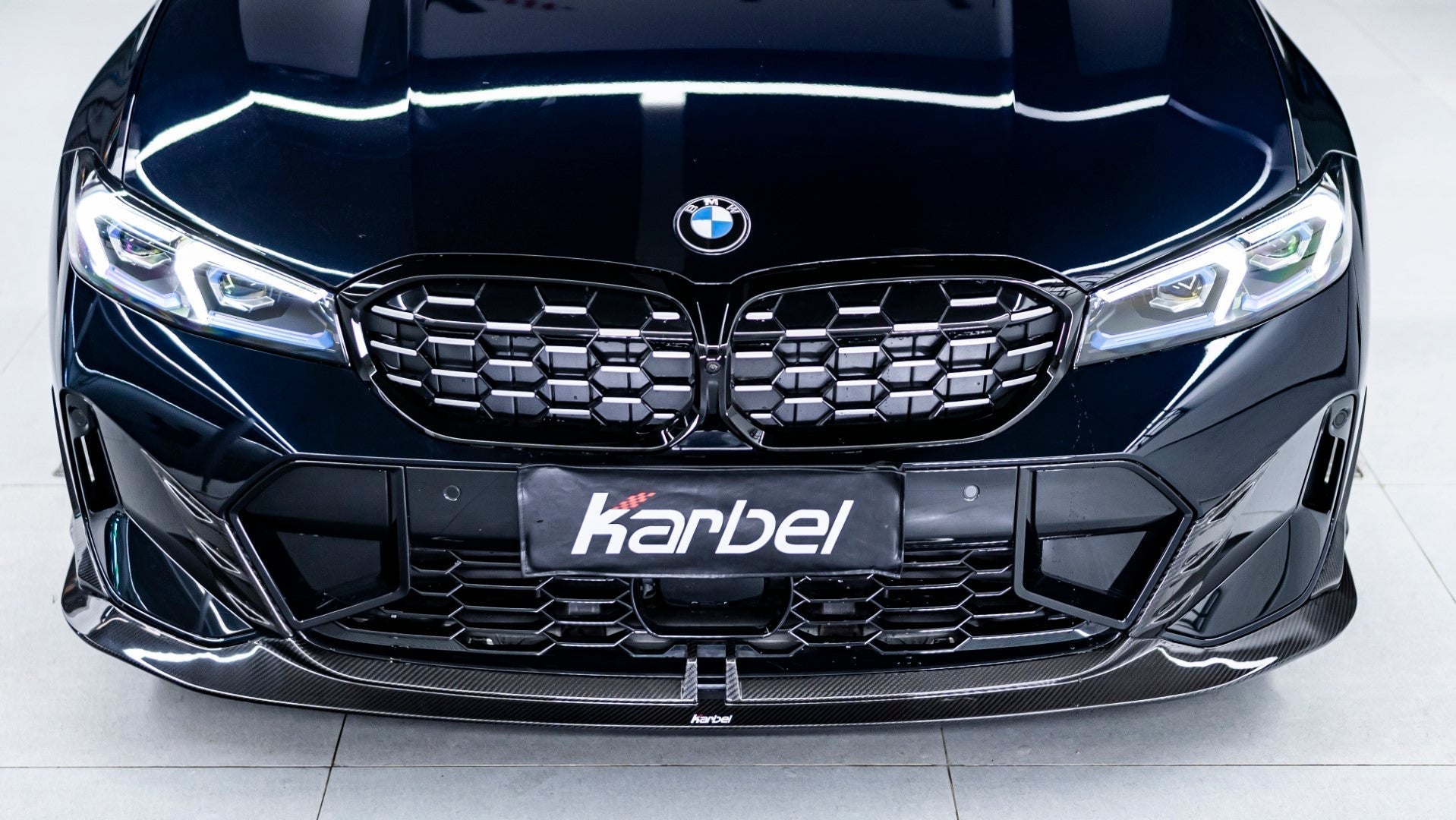 Karbel Carbon Fiber Front Lip for BMW 3 Series G20 330i M340i LCI 2023 - ON - Aero Carbon UK