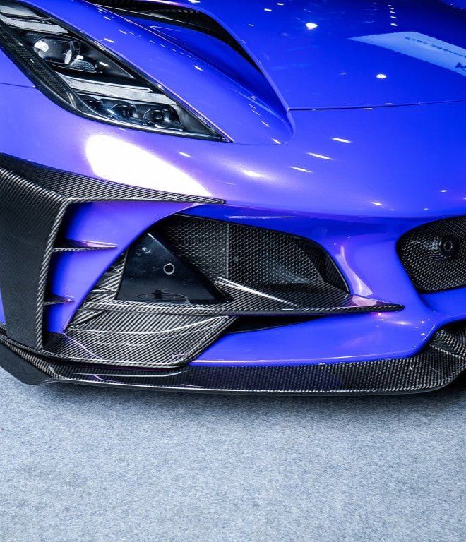 KARBEL - LOTUS EMIRA 2022+ DRY CARBON FIBRE FRONT BUMPER VENT TRIM - Aero Carbon UK