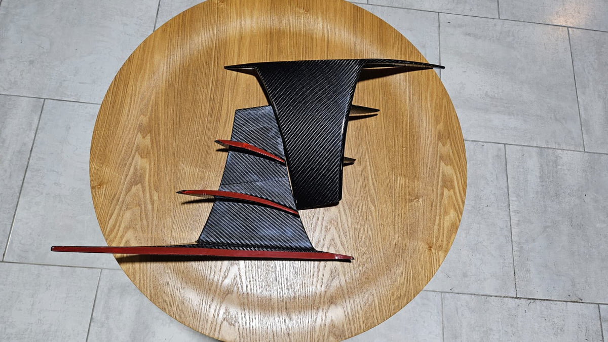 KARBEL - LOTUS EMIRA 2022+ DRY CARBON FIBRE FRONT CORNER CANARDS - Aero Carbon UK