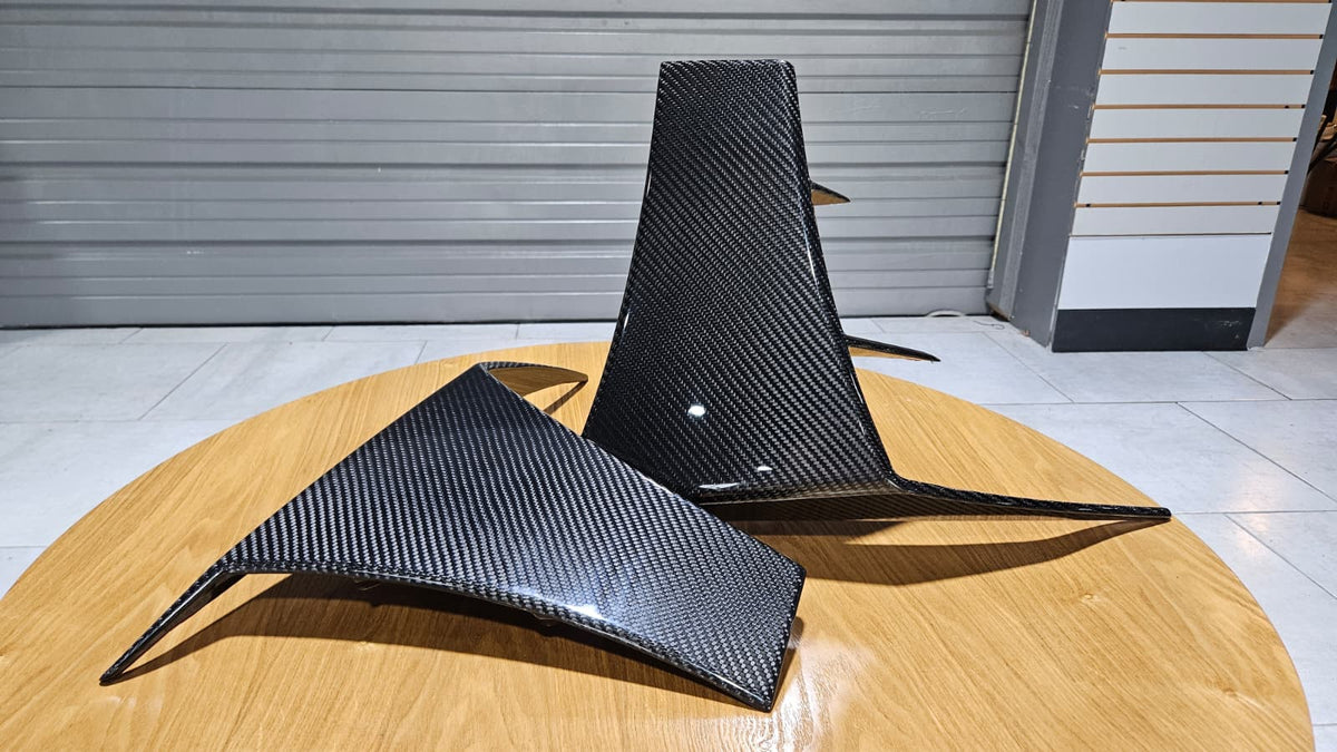 KARBEL - LOTUS EMIRA 2022+ DRY CARBON FIBRE FRONT CORNER CANARDS - Aero Carbon UK