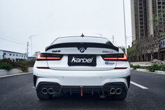 Karbel Pre - preg Carbon Fiber V1 Rear Spoiler for BMW M3 G80 & 3 Series 330i M340i G20 - Aero Carbon UK