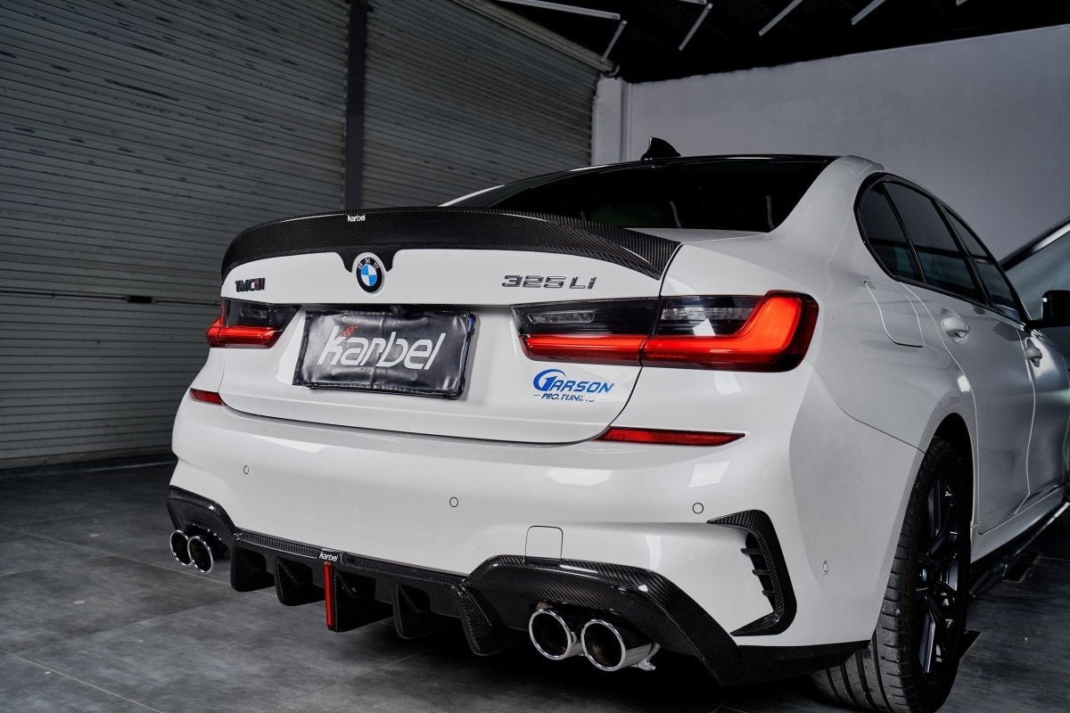 Karbel Pre - preg Carbon Fiber V1 Rear Spoiler for BMW M3 G80 & 3 Series 330i M340i G20 - Aero Carbon UK