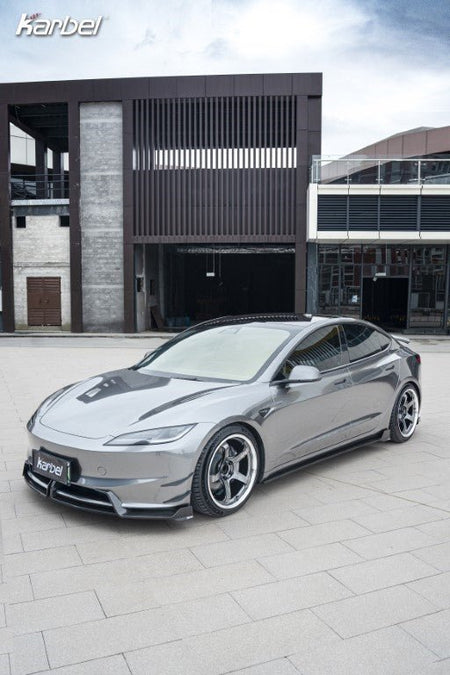 KARBEL - TESLA MODEL 3 HIGHLAND 2024+ CARBON FIBRE FRONT LIP - Aero Carbon UK