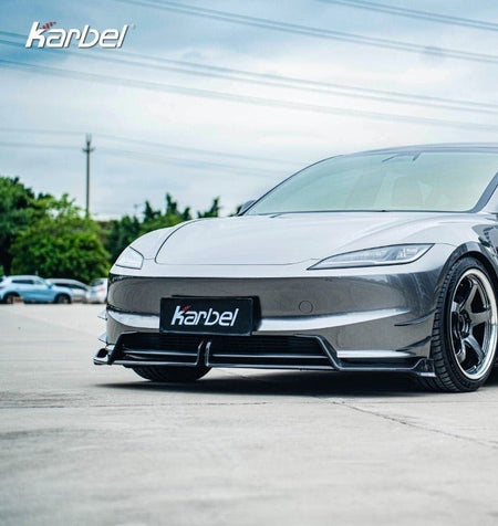 KARBEL - TESLA MODEL 3 HIGHLAND 2024+ CARBON FIBRE FRONT LIP - Aero Carbon UK