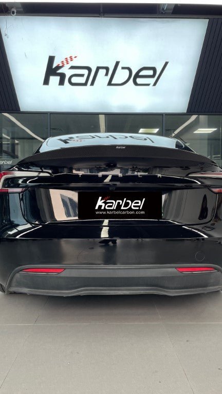 KARBEL - TESLA MODEL 3 HIGHLAND 2024+ DRY CARBON FIBRE V2 SPOILER - Aero Carbon UK