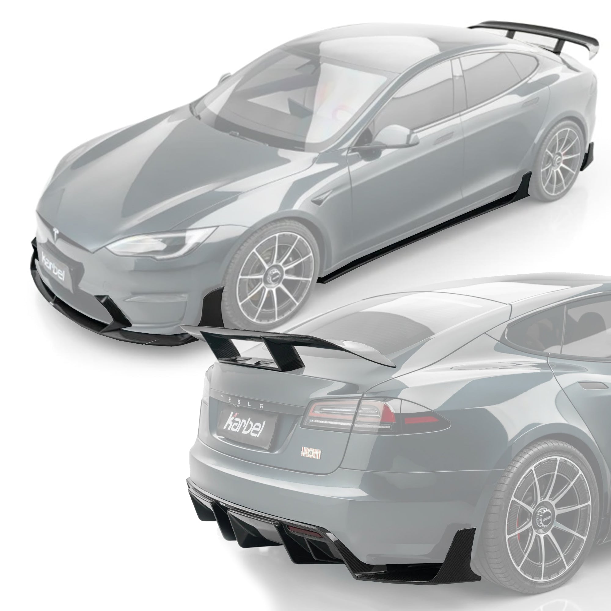 KARBEL - TESLA MODEL S PALLADIUM 3RD GEN DRY CARBON FIBER BODY KIT - Aero Carbon UK