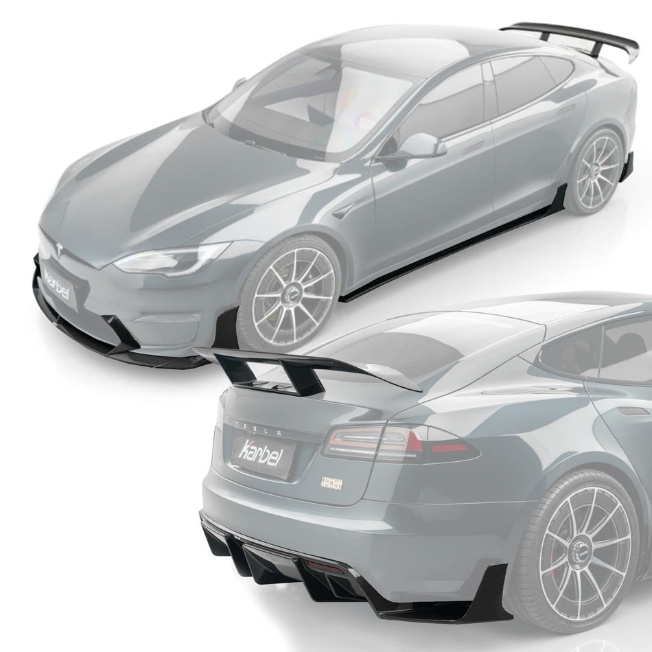 KARBEL - TESLA MODEL S PALLADIUM 3RD GEN DRY CARBON FIBER BODY KIT - Aero Carbon UK