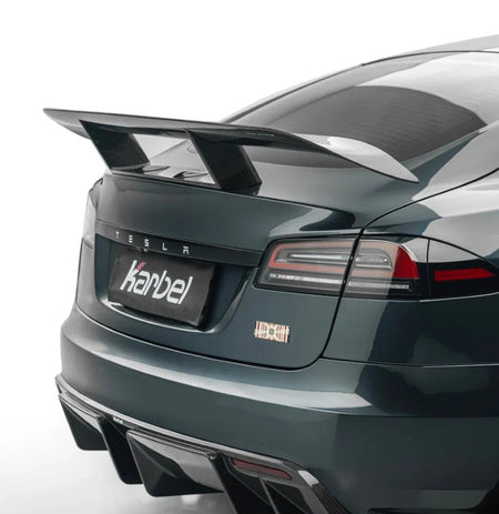 KARBEL - TESLA MODEL S PALLADIUM 3RD GEN DRY CARBON FIBER REAR WING SPOILER - Aero Carbon UK
