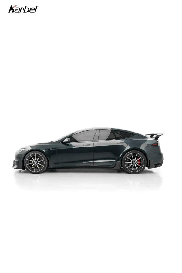 KARBEL - TESLA MODEL S PALLADIUM 3RD GEN DRY CARBON FIBER SIDE SKIRTS