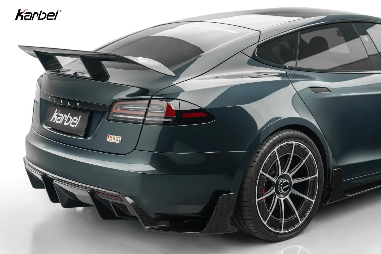 KARBEL - TESLA MODEL S PALLADIUM 3RD GEN DRY CARBON FIBER REAR WING SPOILER - Aero Carbon UK