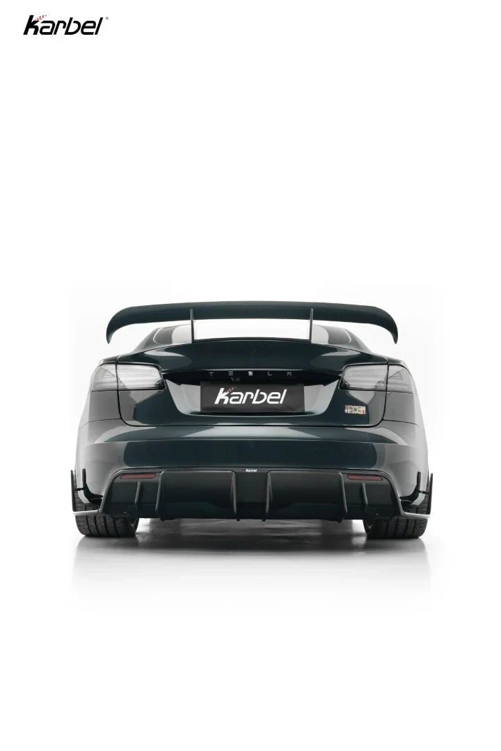 KARBEL - TESLA MODEL S PALLADIUM 3RD GEN DRY CARBON FIBER REAR WING SPOILER - Aero Carbon UK