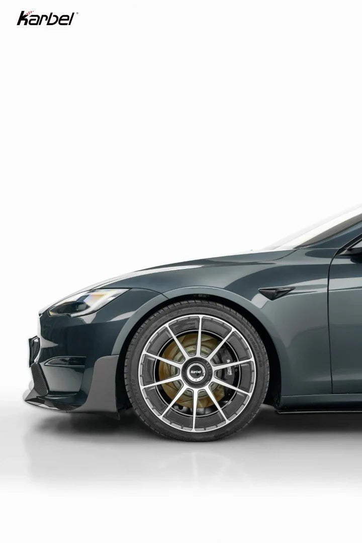 KARBEL - TESLA MODEL S PALLADIUM 3RD GEN DRY CARBON FIBER SIDE SKIRTS - Aero Carbon UK